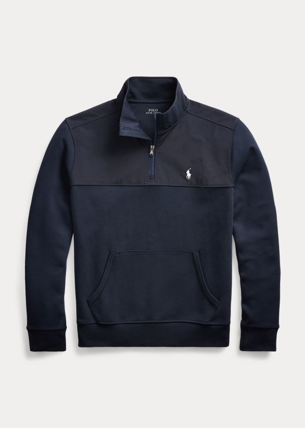 Polo Ralph Lauren Hybrid Quarter-Zip Pullover Herre Danmark (FYDJV9403)